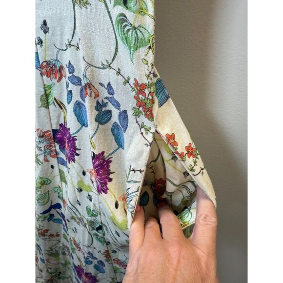 Bagatelle Square Neck Printed Seamed Flare Midi Dress Women’s size XL NWT - Picture 5 of 7